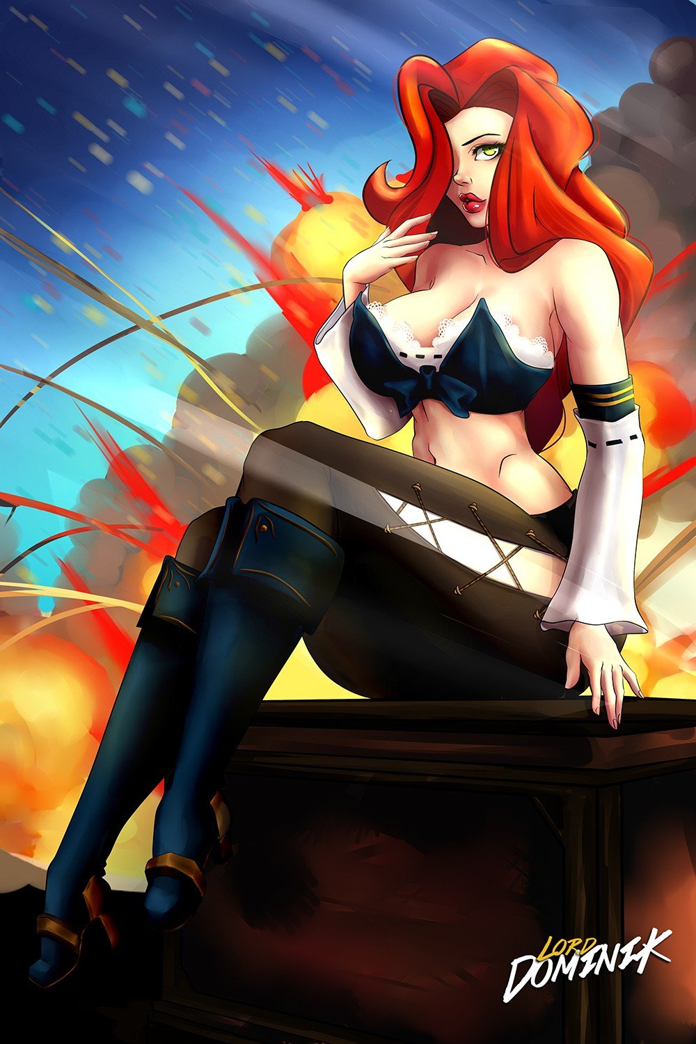 Miss Fortune by Lord-Dominik HD Wallpaper Background Fan Art Artwork League of Legends lol