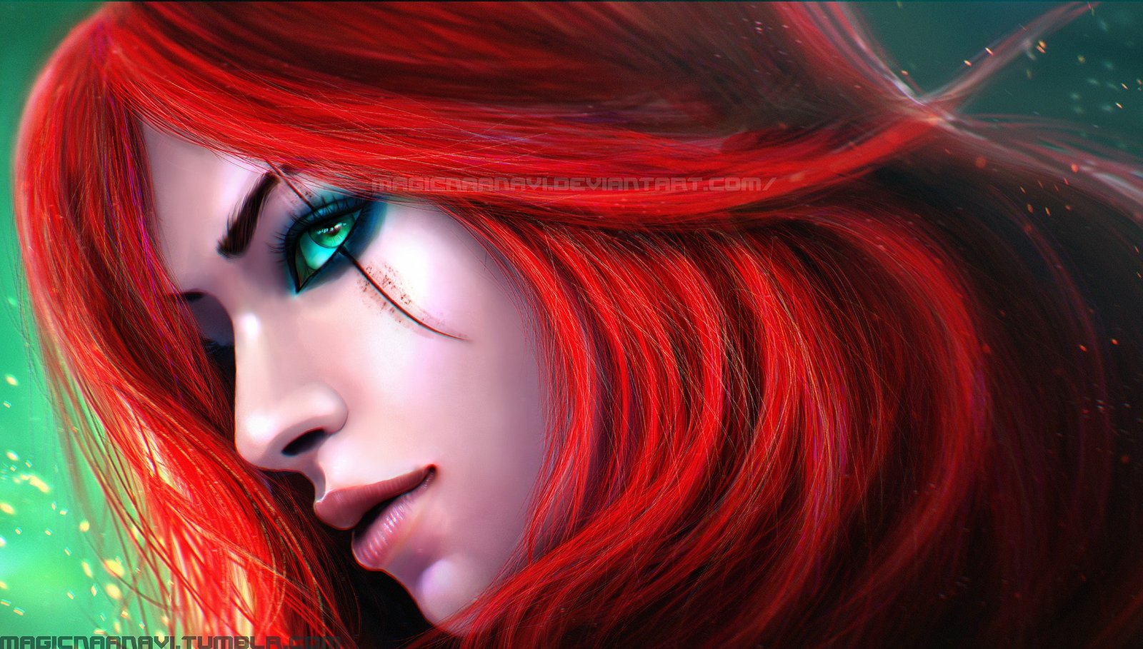 Katarina by MagicnaAnavi (2) HD Wallpaper Fan Art Artwork League of Legends lol