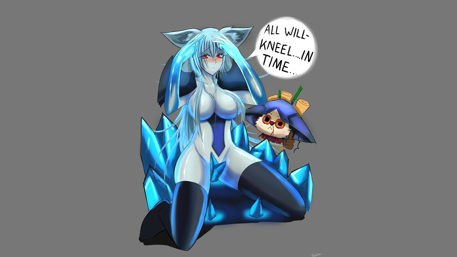 Sexy Lissandra & Teemo by TorahimeMax HD Wallpaper Fan Art Artwork League of Legends lol