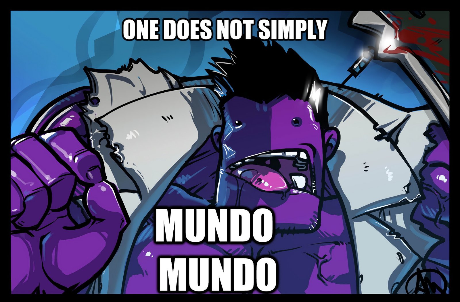 Dr. Mundo Meme by Ganassa HD Wallpaper Fan Art Artwork League of Legends lol