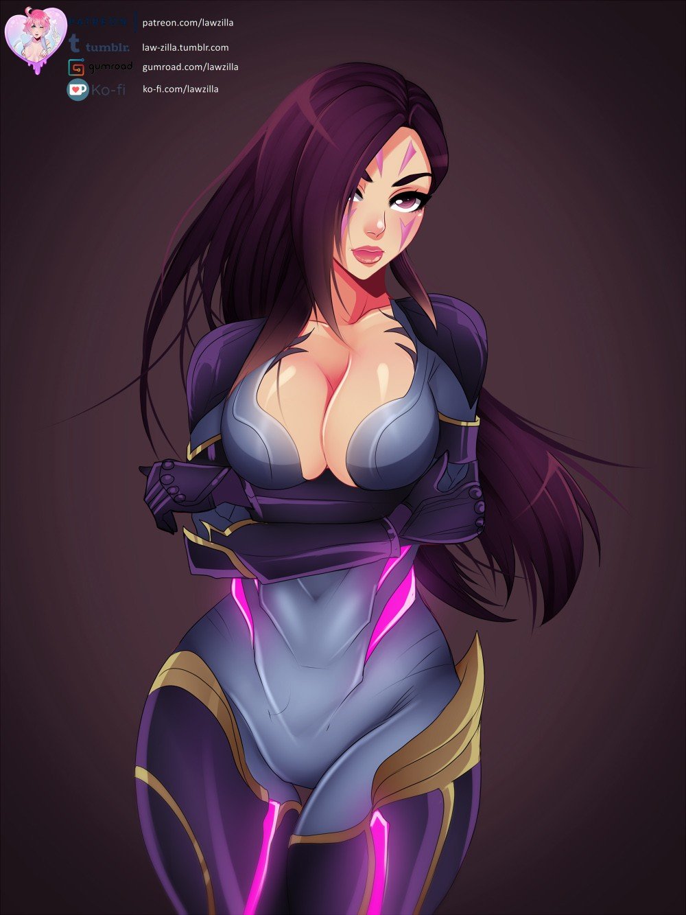 Kai'Sa by LawZilla HD Wallpaper Background Fan Art Artwork League of Legends lol