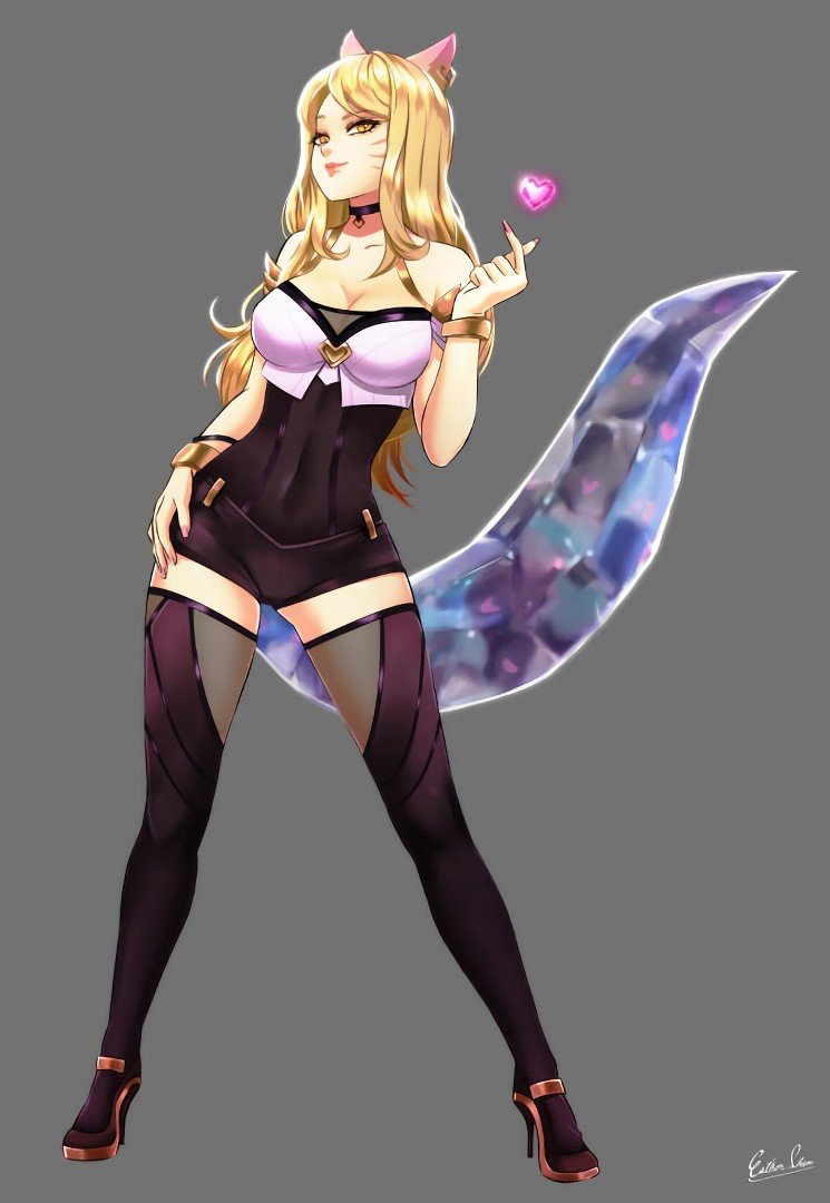 K/DA Ahri by Esther Shen HD Wallpaper Background Fan Art Artwork League of Legends lol