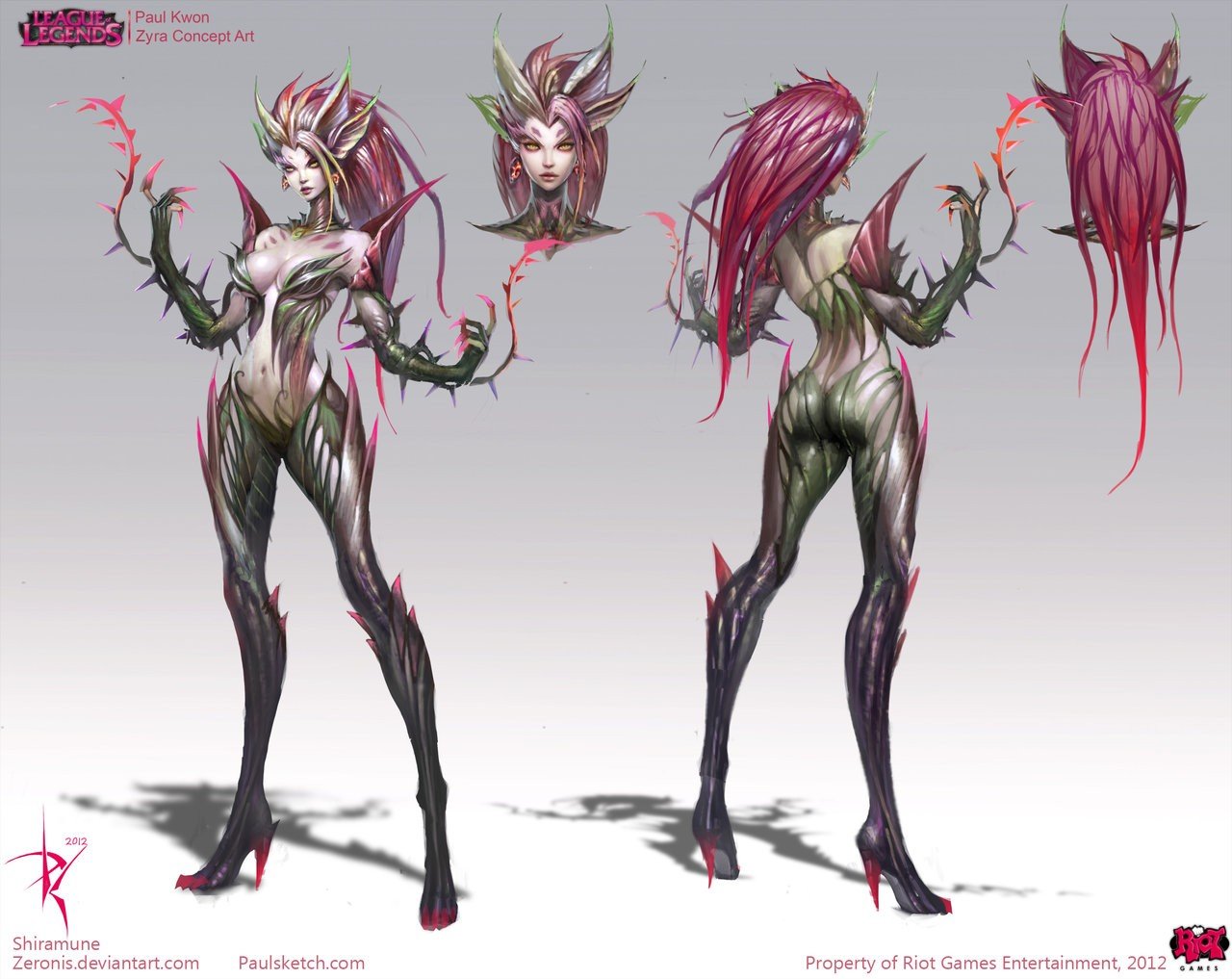 Zyra Concept by Zeronis League of Legends Artwork Wallpaper lol