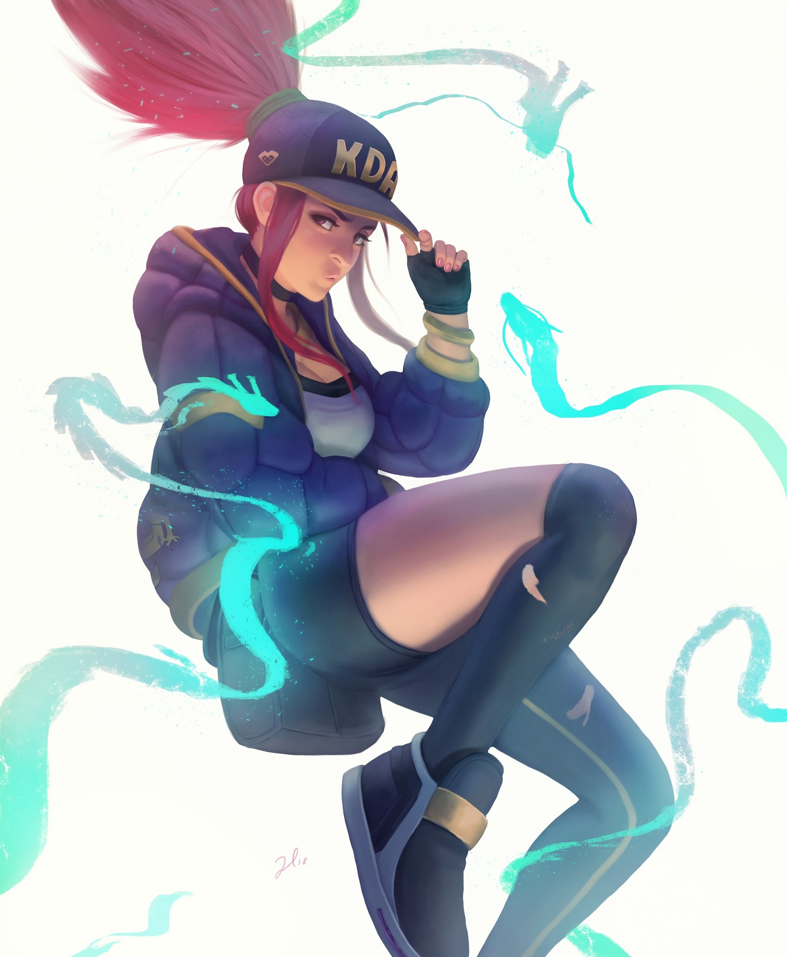 K/DA Akali by Jesse Onyina HD Wallpaper Background Fan Art Artwork League of Legends lol