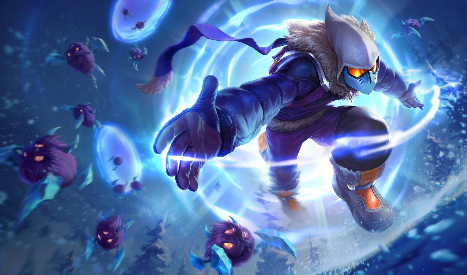 Snow Day Malzahar Splash Art HD 4k 6k Wallpaper Background Official Art Artwork League of Legends lol