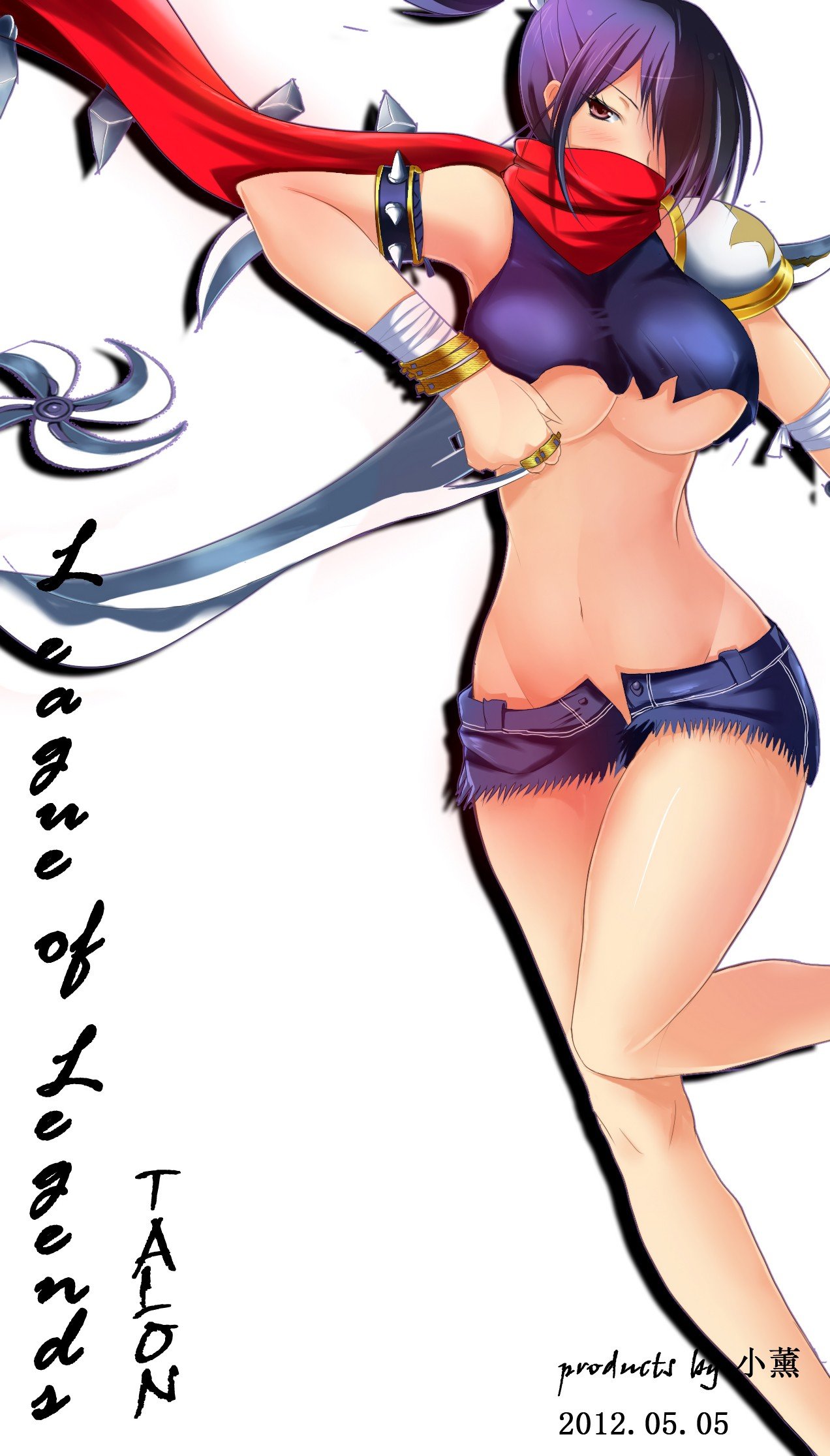 Female Talon by 薫桜 Gender Swap Bend HD Wallpaper Fan Art Artwork League of Legends lol