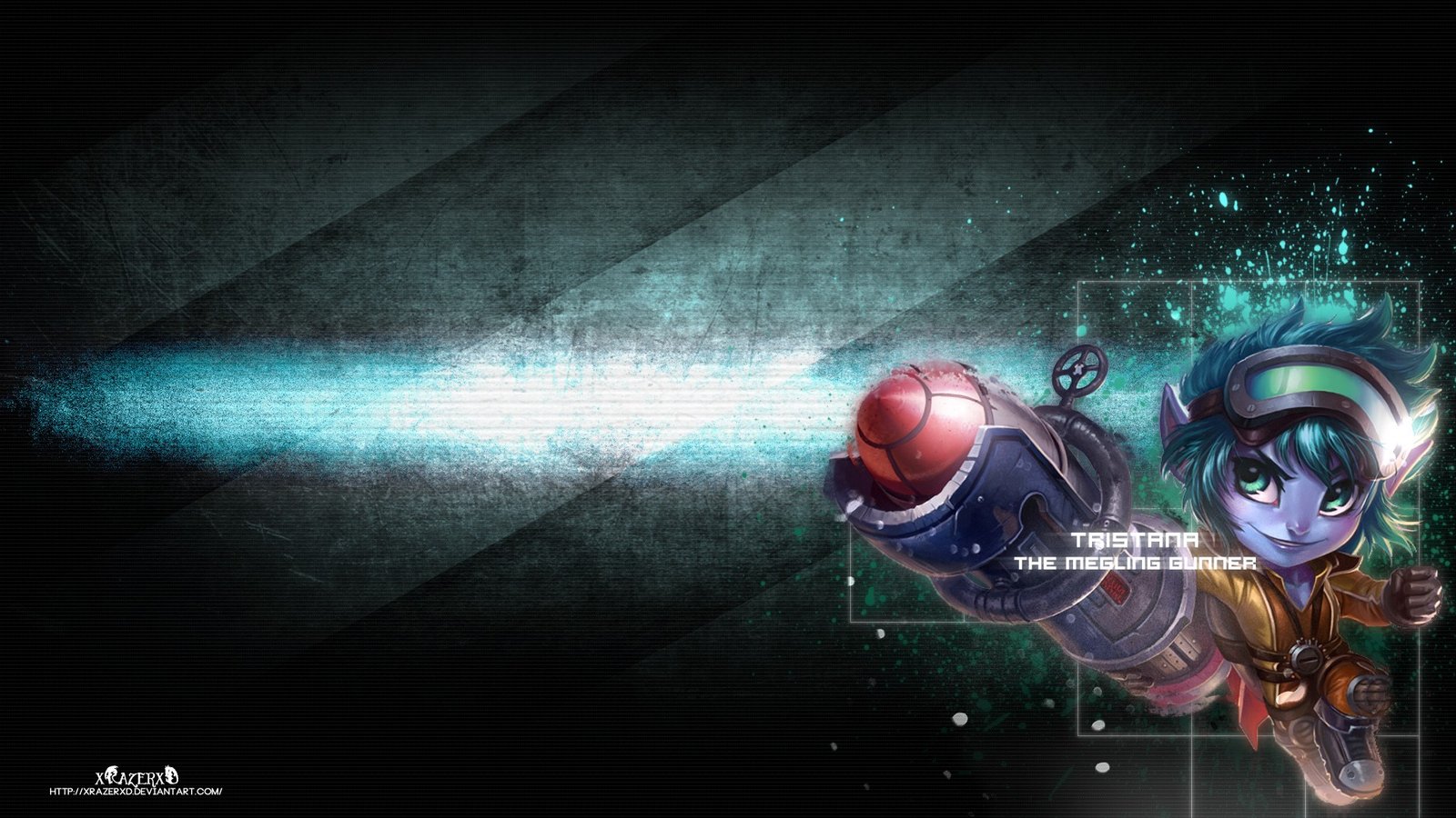 Rocket Girl Tristana by xRazerxD HD Wallpaper Fan Art Artwork League of Legends lol