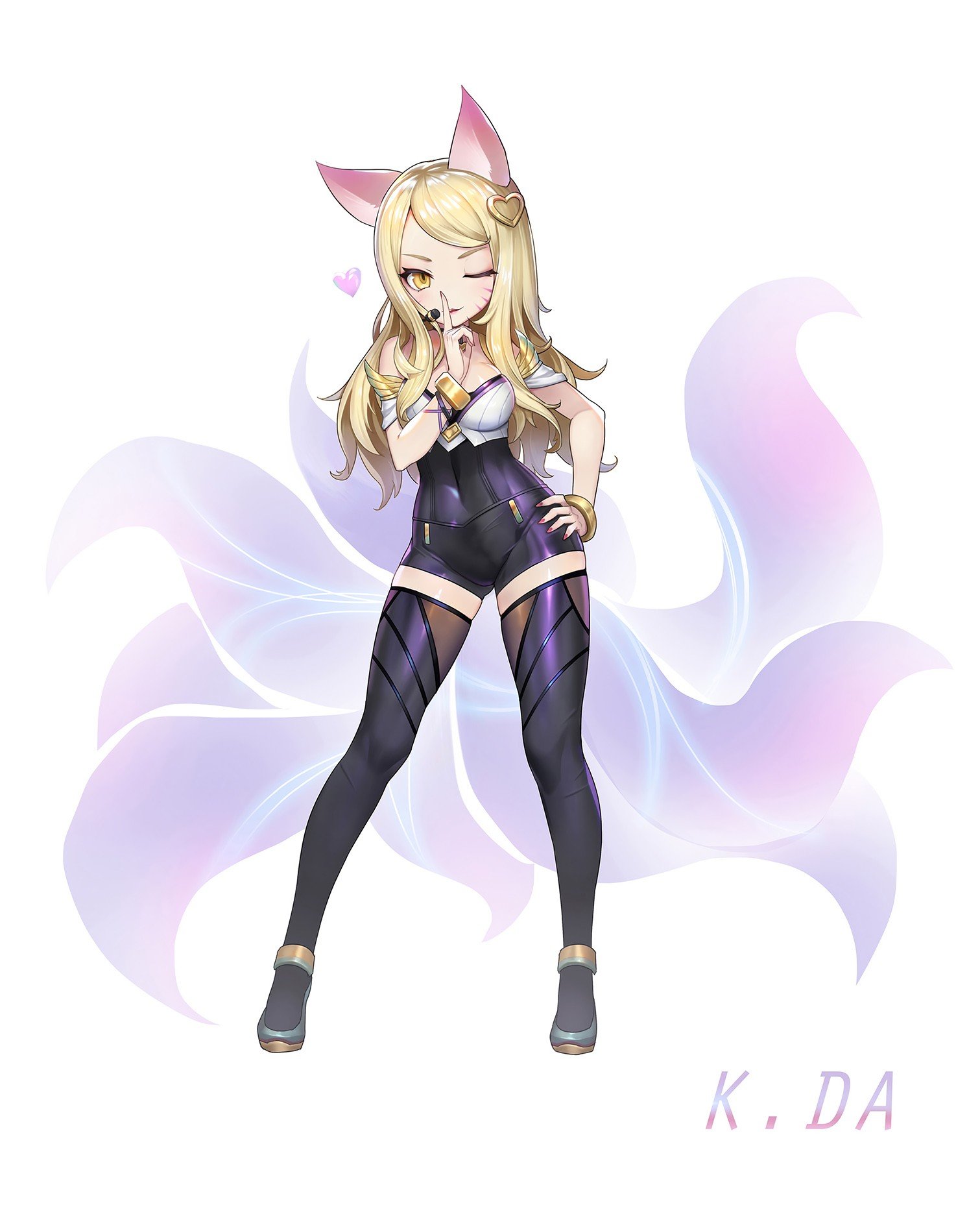 K/DA Ahri by ALPACA樣 HD Wallpaper Background Fan Art Artwork League of Legends lol