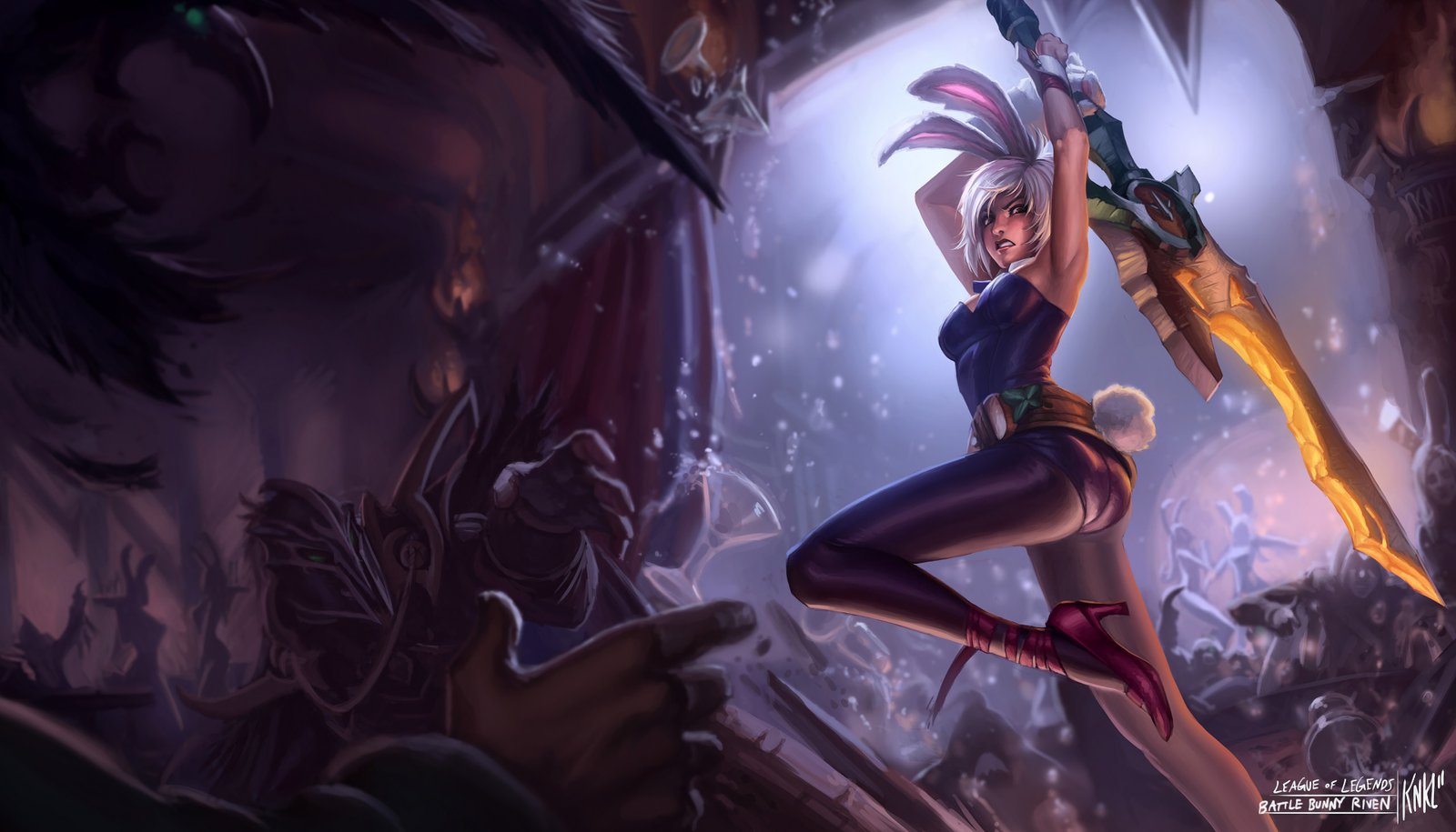 Battle Bunny Riven Splash Art v2 League of Legends Artwork Wallpaper lol