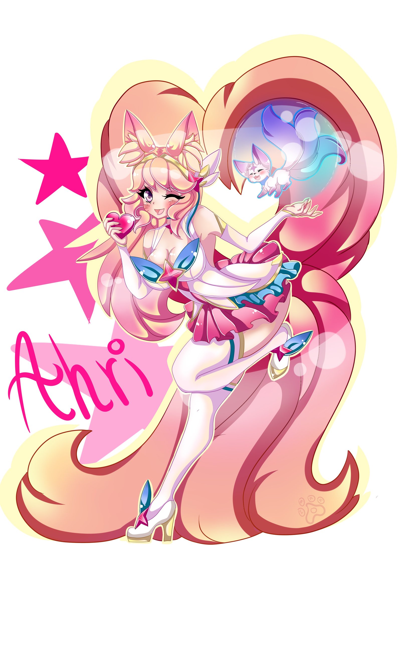 Star Guardian Ahri Wallpapers Fan Arts League Of Legends Lol Stats