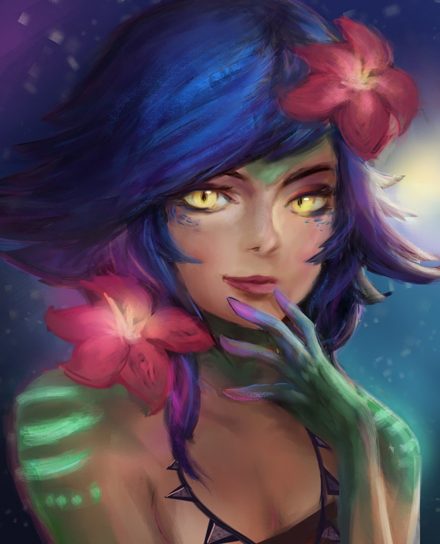 Neeko by 123uyt HD Wallpaper Background Fan Art Artwork League of Legends lol