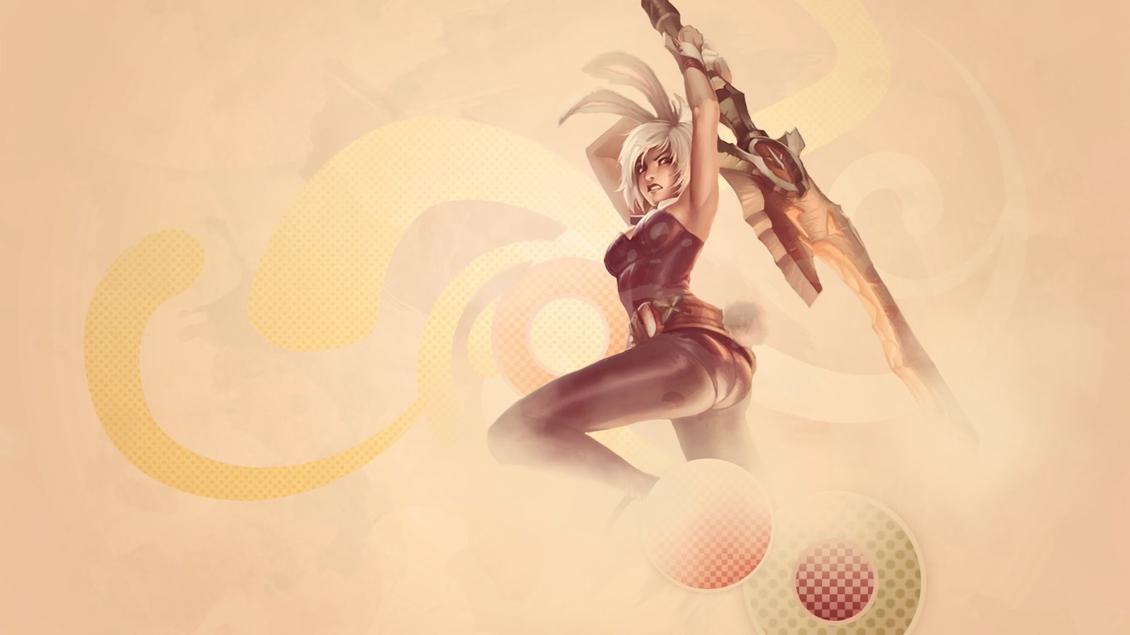 Battle Bunny Riven by Uberkayt HD Wallpaper Fan Art Artwork League of Legends lol