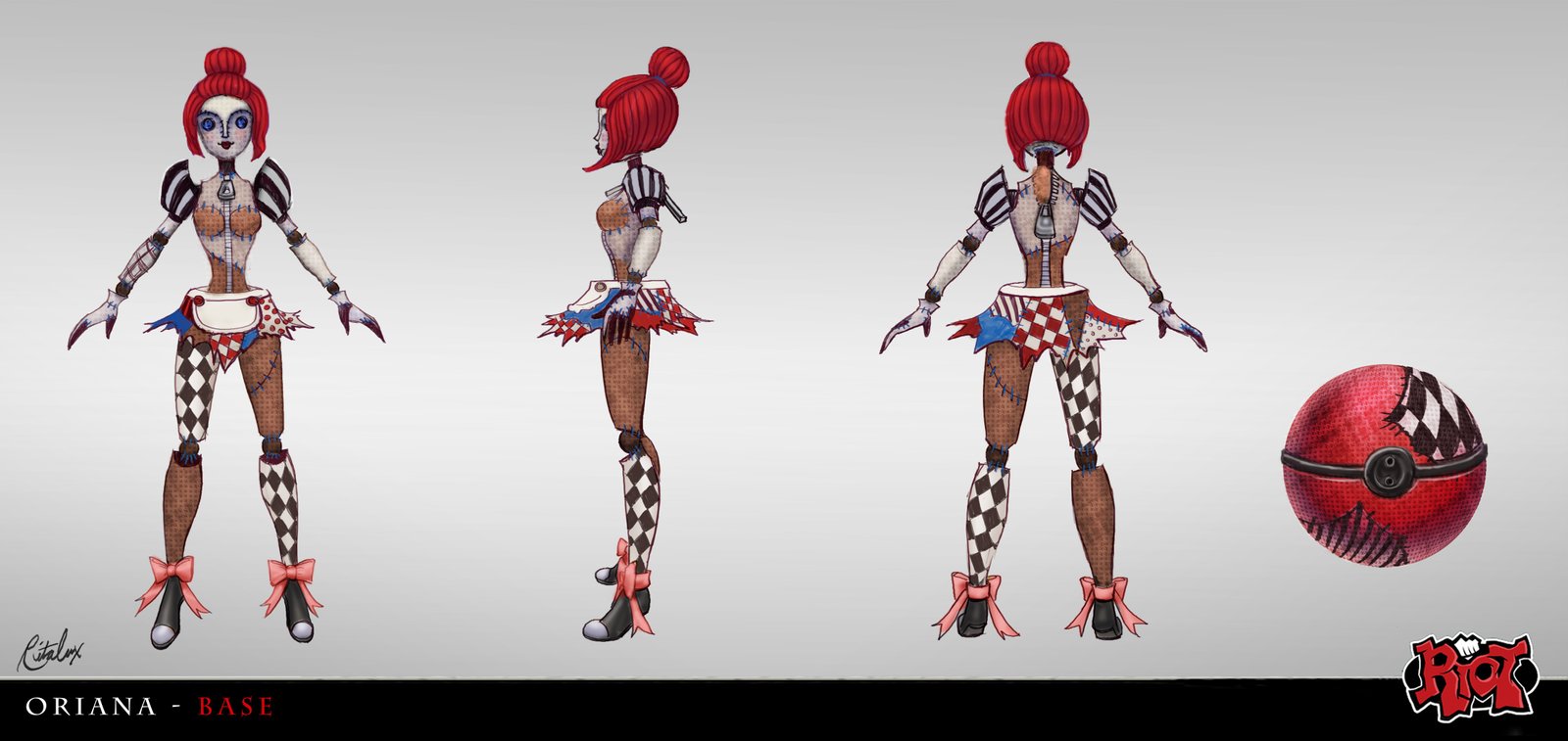 Orianna Initial Concept League of Legends Artwork Wallpaper lol