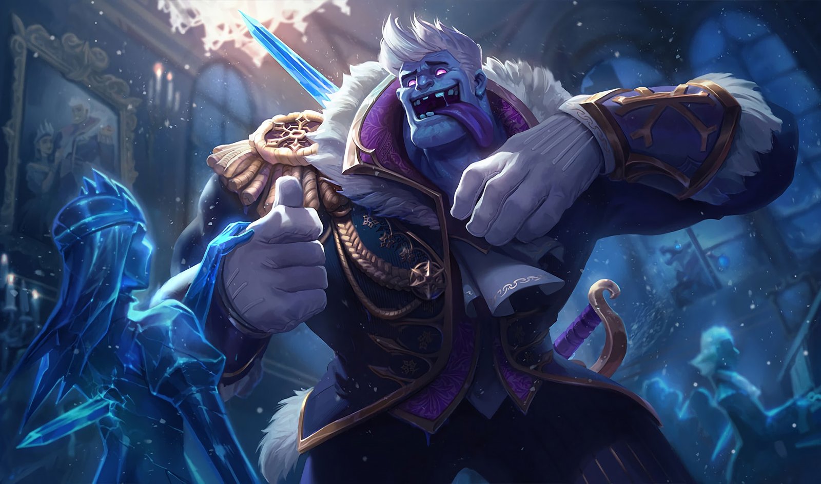 Frozen Prince Mundo Splash Art HD Wallpaper Background Official Art Artwork League of Legends lol