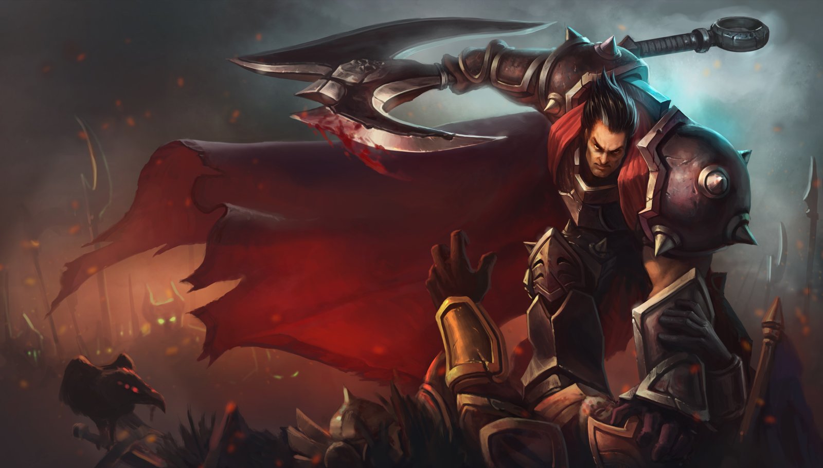 Classic Darius Old Splash Art 4k HD Wallpaper Official Artwork League of Legends lol