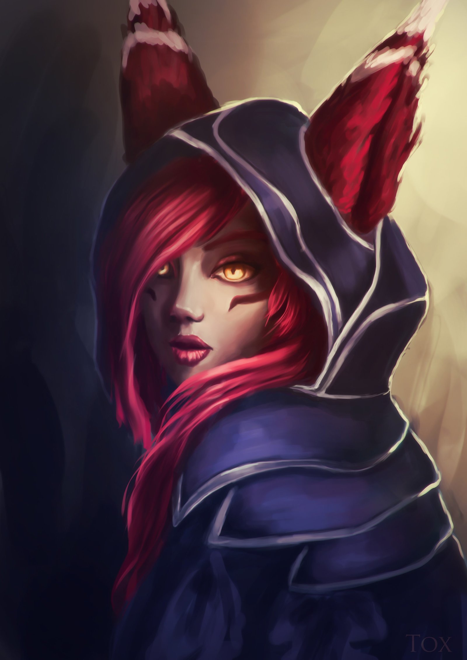 Xayah by Elise Bourgeois HD Wallpaper Fan Art Artwork League of Legends lol