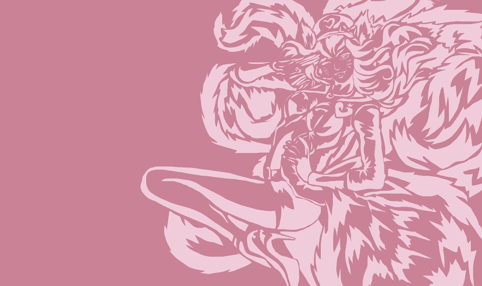Popstar Ahri Minimalistic by Light-linx HD Wallpaper Fan Art Artwork League of Legends lol