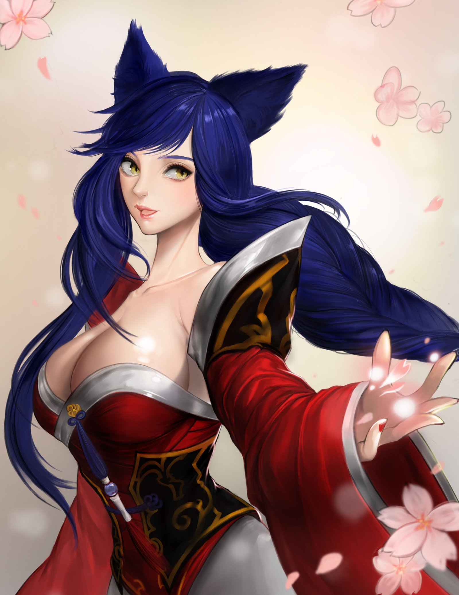 Ahri by G1PRO HD Wallpaper Background Fan Art Artwork League of Legends lol