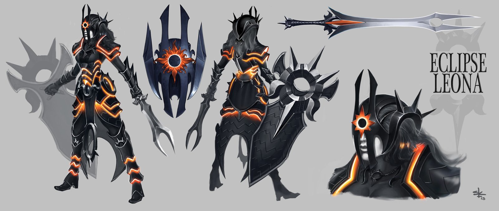 Eclipse Leona Concept Wallpapers & Fan Arts League Of Legends LoL