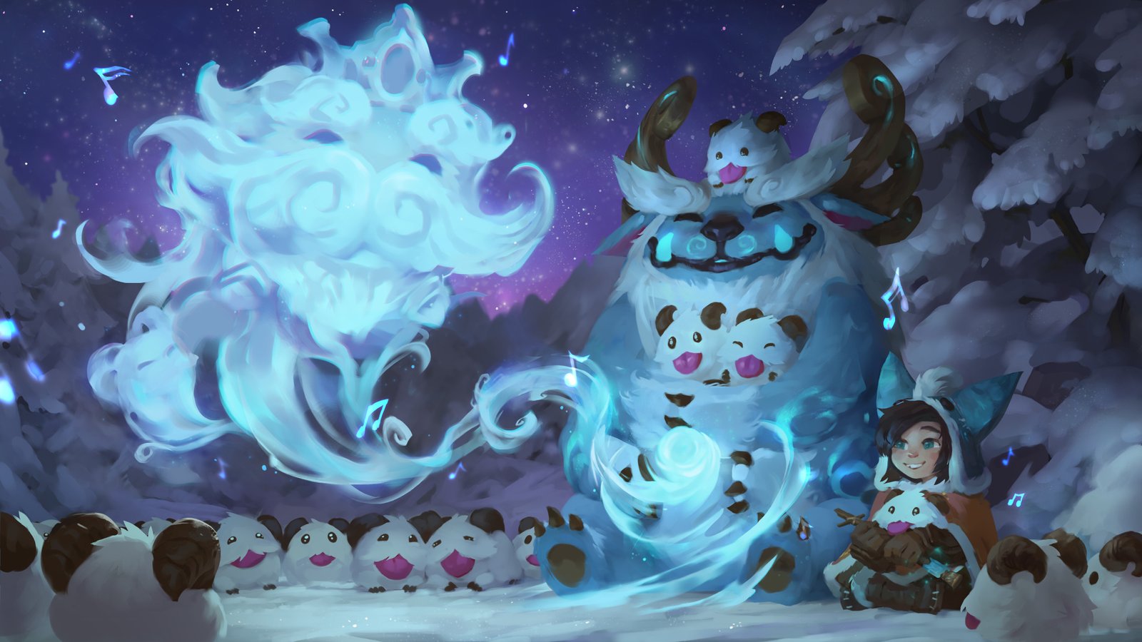 Nunu & Willump by Hozure, Illustrator Extraordinaire, and TJ Brown & Master Musician, HD 4k Wallpaper Background Fan Art Artwork League of Legends lol (7)