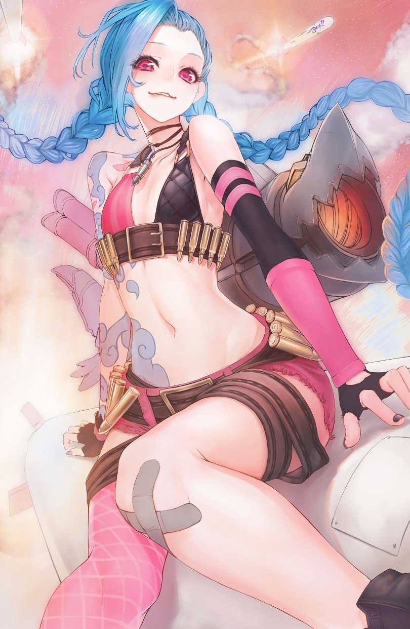 Jinx by minevi HD Wallpaper Fan Art Artwork League of Legends lol