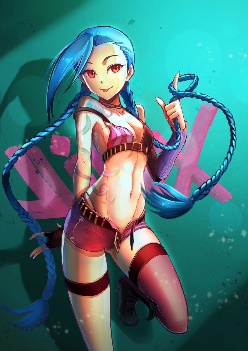 Jinx by chanseven HD Wallpaper Fan Art Artwork League of Legends lol