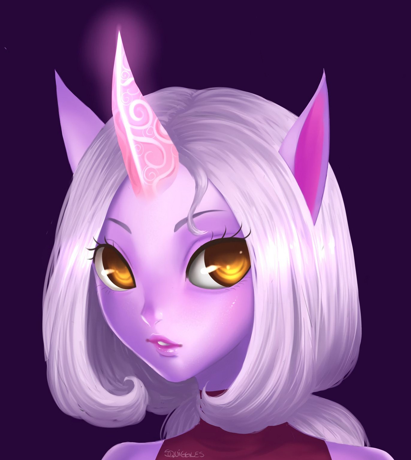 Chibi Soraka Portrait by so-squiggly HD Wallpaper Fan Art Artwork League of Legends lol