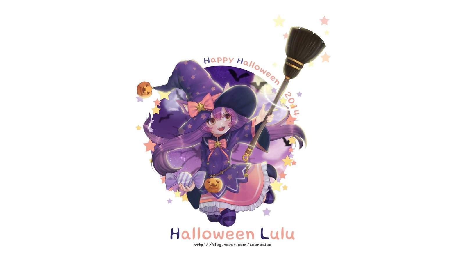 Halloween Lulu by Dohwa HD Wallpaper Fan Art Artwork League of Legends lol