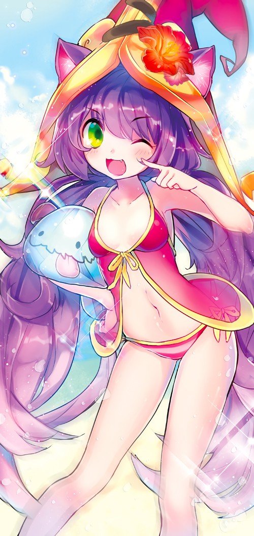 Pool Party Lulu by joypyonn HD Wallpaper Fan Art Artwork League of Legends lol