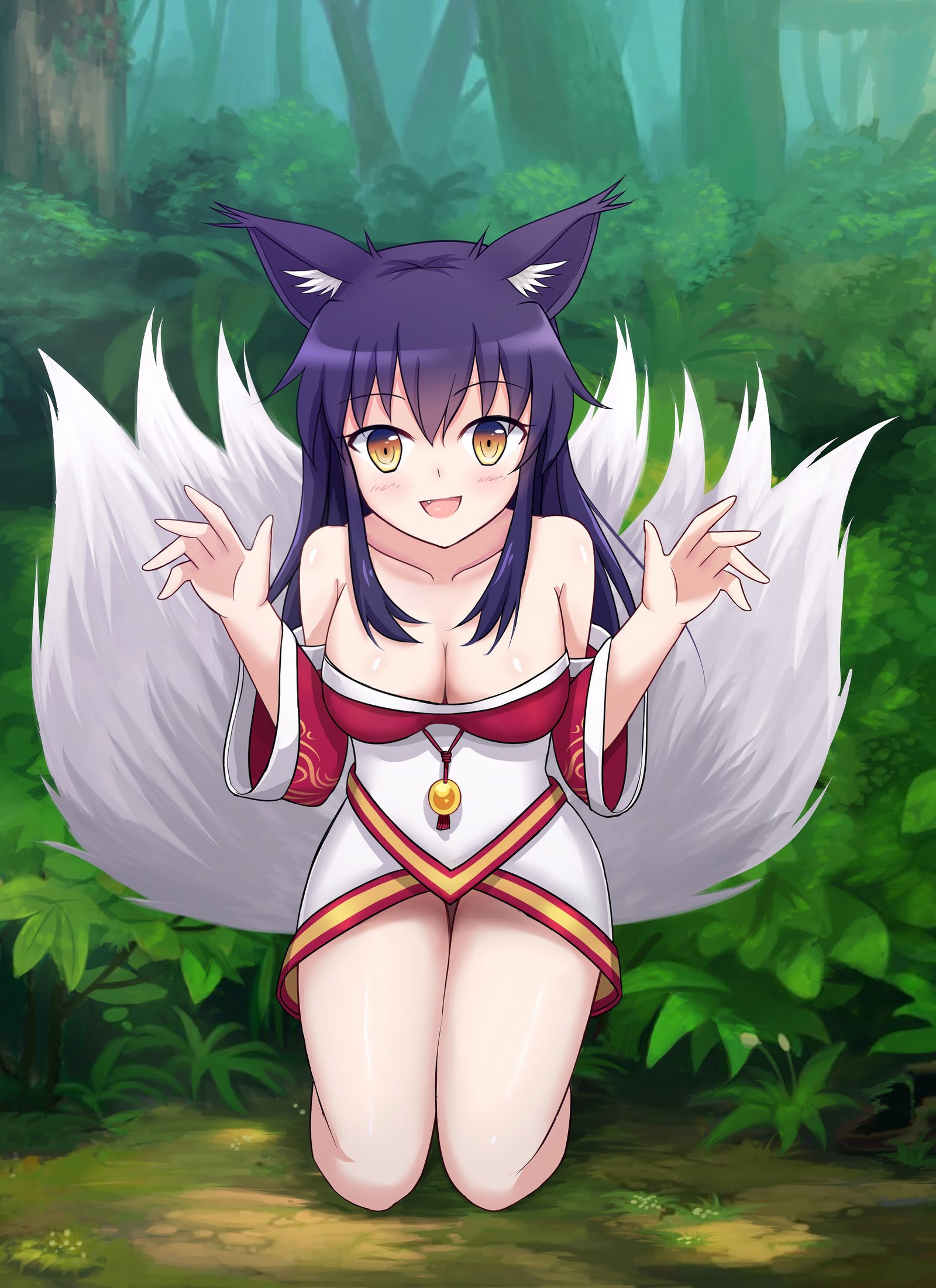 Ahri by 奈櫻 (3) League of Legends Fan Art Artwork Wallpaper lol