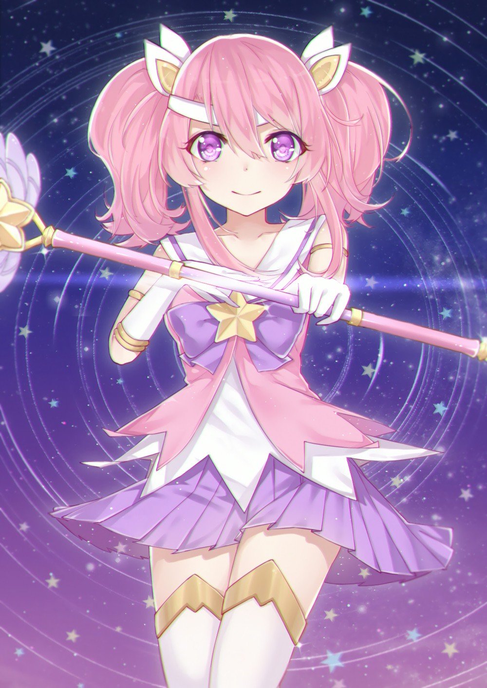 Star Guardian Lux by 镹月菟 HD Wallpaper Fan Art Artwork League of Legends lol