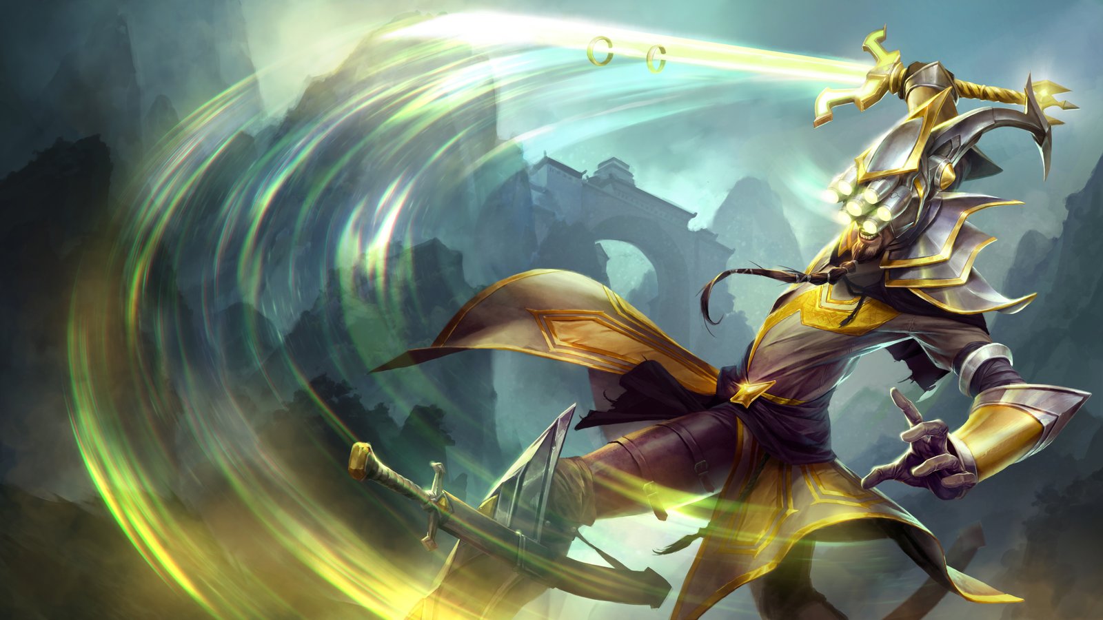 Classic Master Yi Splash Art 4k HD Wallpaper Official Artwork League of Legends lol