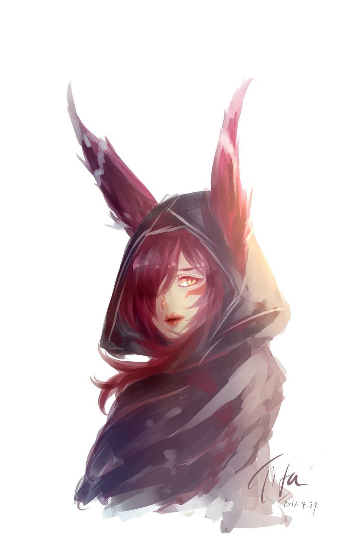 Xayah by Tifa 工口小姐神教 HD Wallpaper Fan Art Artwork League of Legends lol