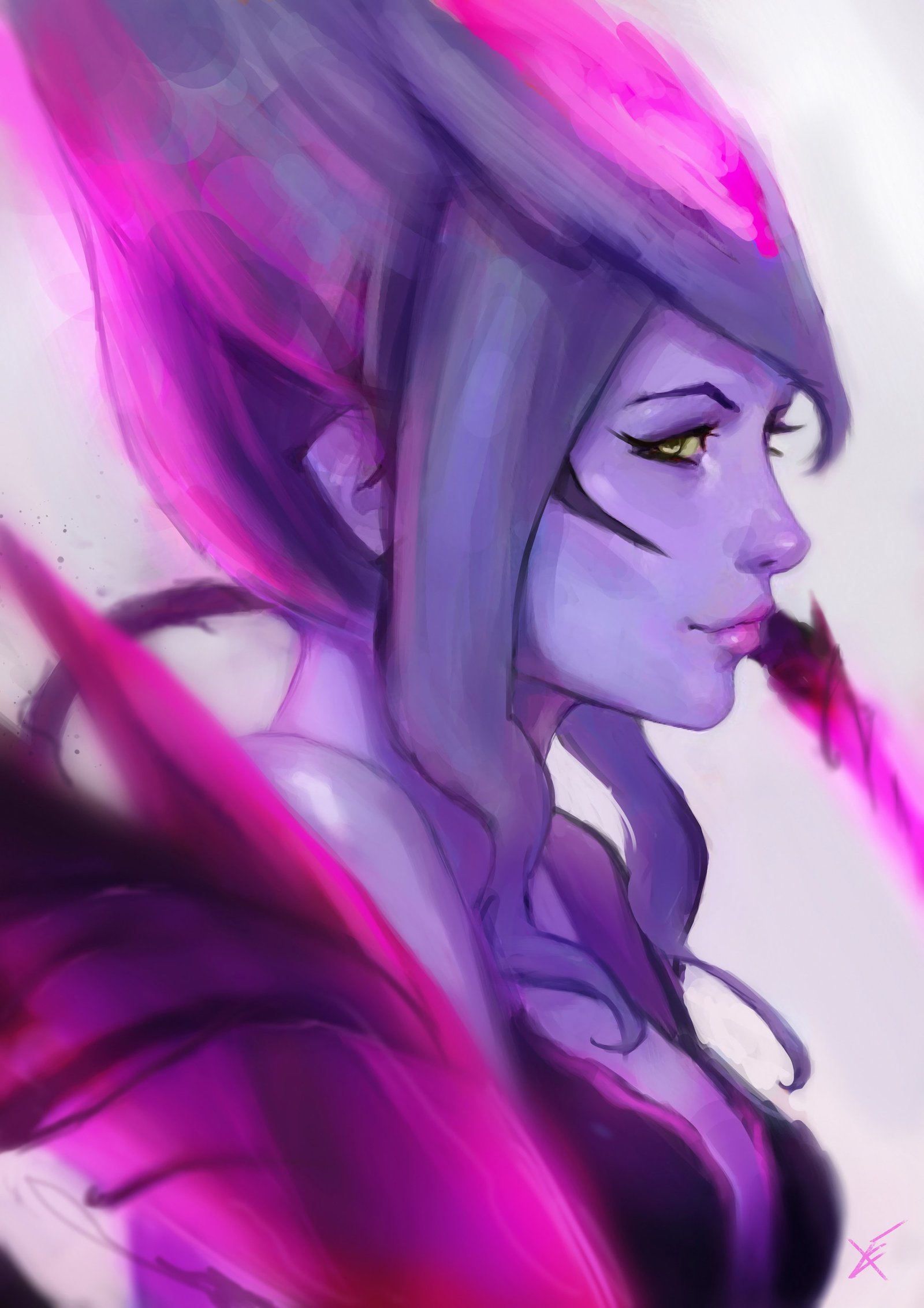 Evelynn Rework by ignasei HD Wallpaper Background Fan Art Artwork League of Legends lol