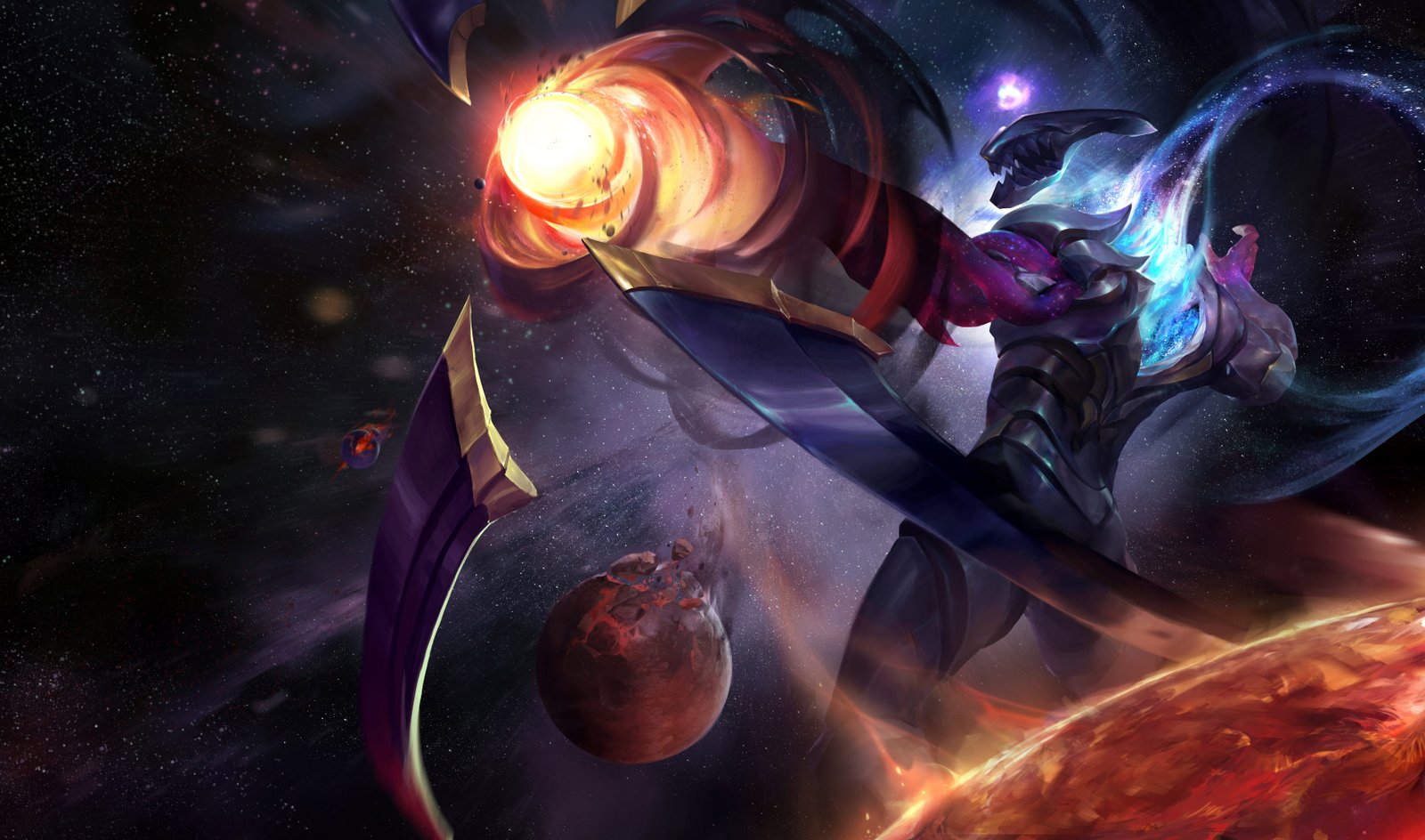 Dark Star Varus Splash Art HD 4k 6k Wallpaper Background Official Art Artwork League of Legends lol