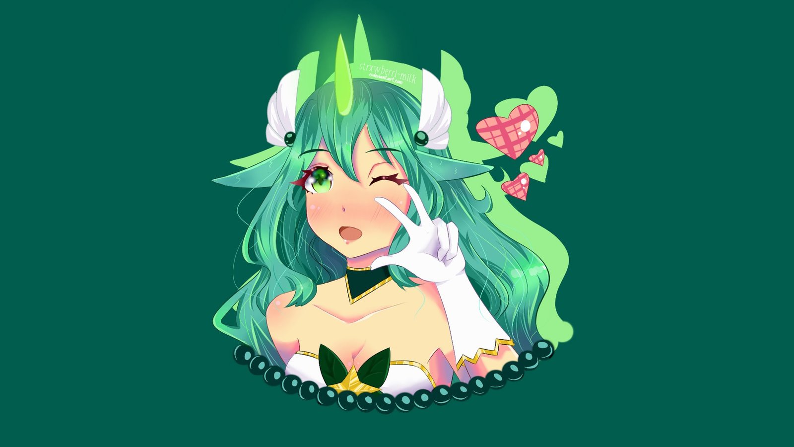 Star Guardian Soraka by strxwberri-milk HD Wallpaper Background Fan Art Artwork League of Legends lol