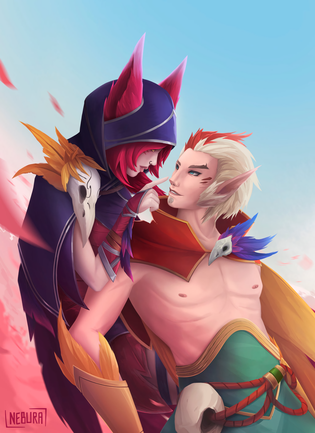 Xayah Rakan Wallpapers Fan Arts League Of Legends LoL Stats