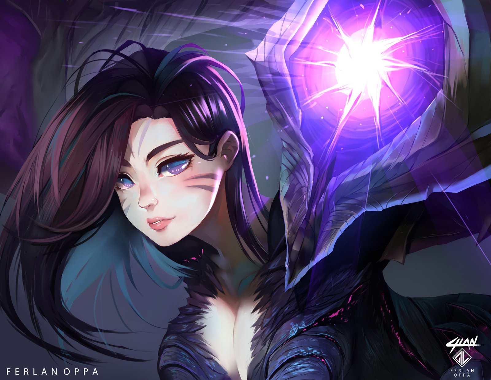 Kai'Sa by FerlanOppa HD Wallpaper Background Fan Art Artwork League of Legends lol