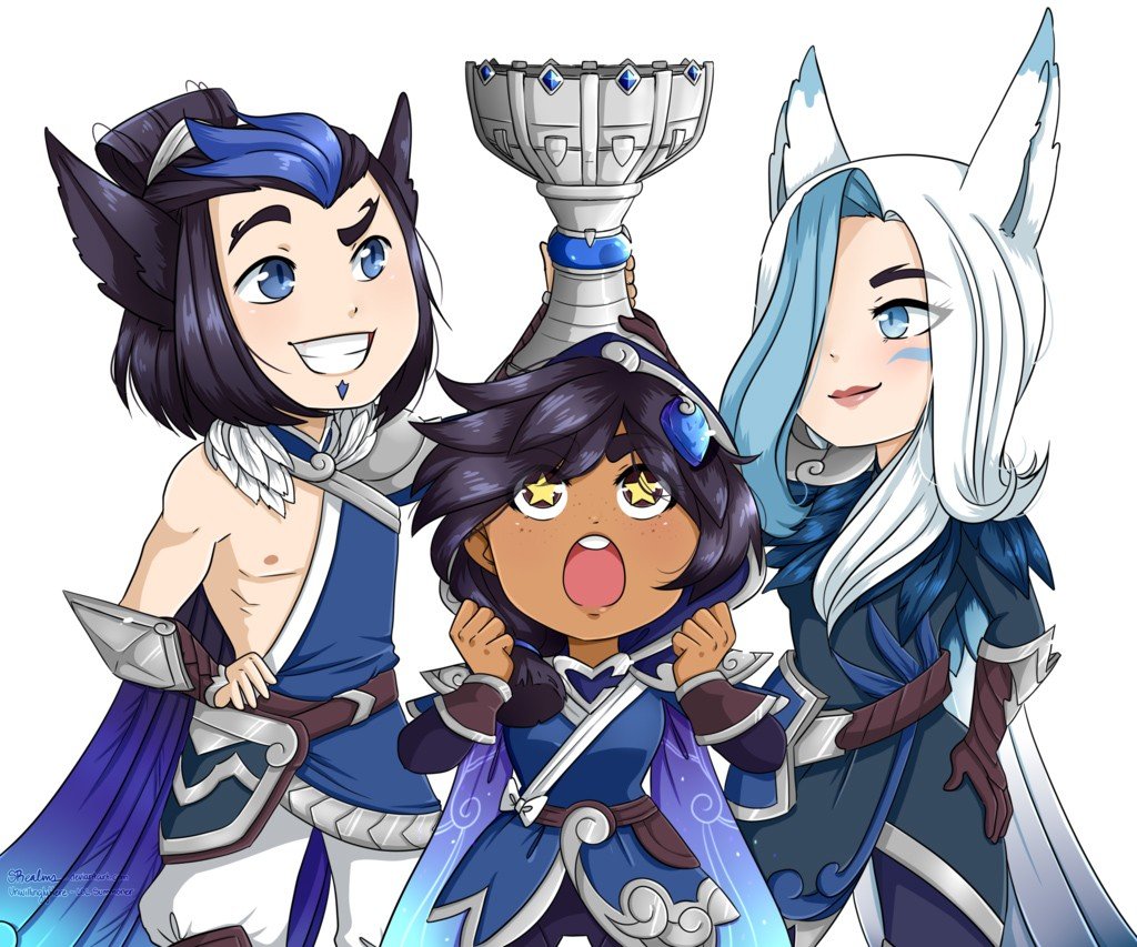 SSG Xayah, Rakan & Taliyah by SRealms HD Wallpaper Background Fan Art Artwork League of Legends lol