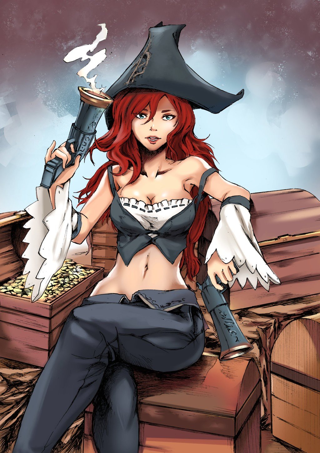 Miss Fortune by JKLiew92 HD Wallpaper Background Fan Art Artwork League of Legends lol