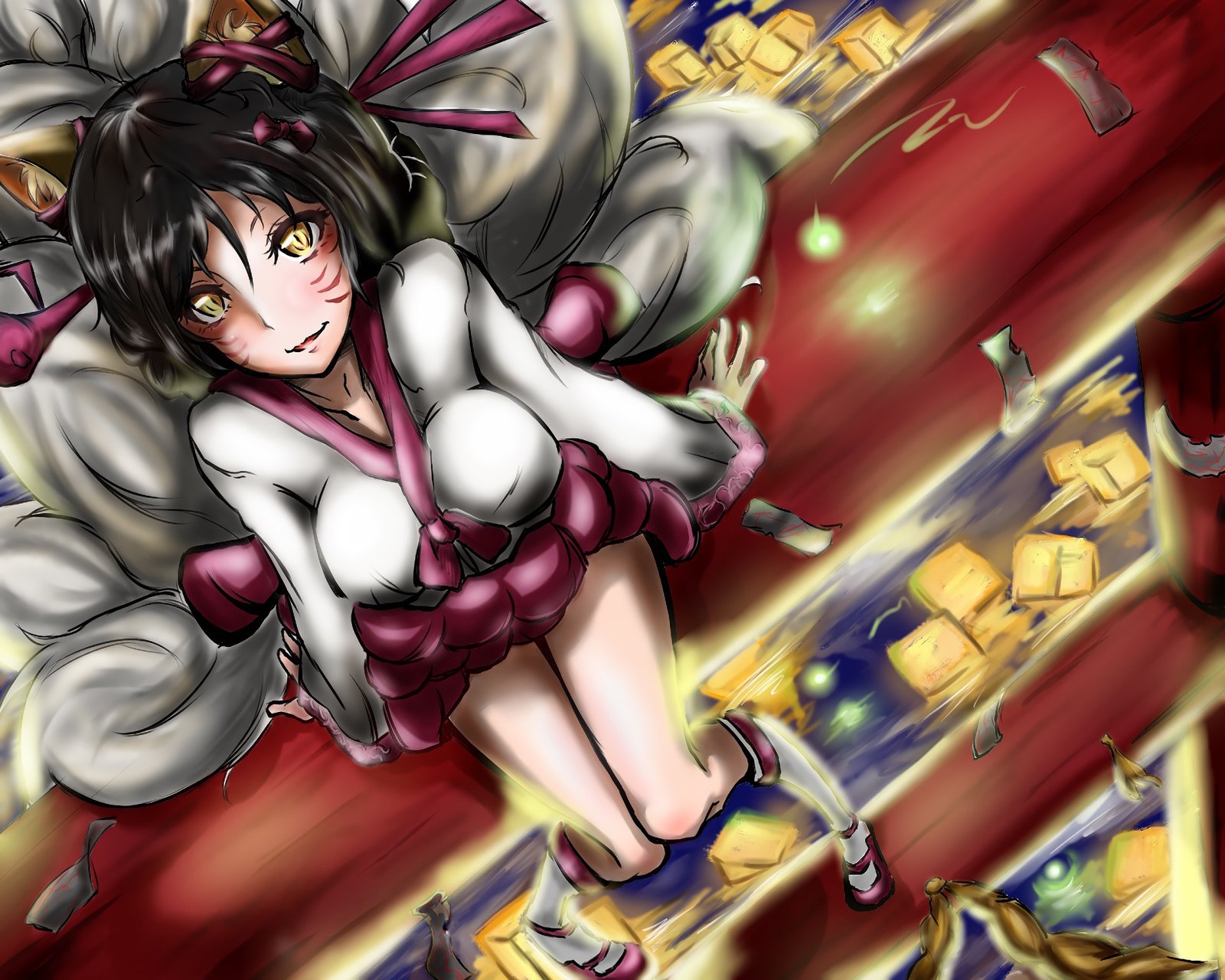 Dynasty Ahri by @320 League of Legends Artwork Wallpaper lol Fan Art