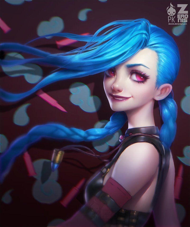 Jinx by Zeronis HD Wallpaper Fan Art Artwork League of Legends lol