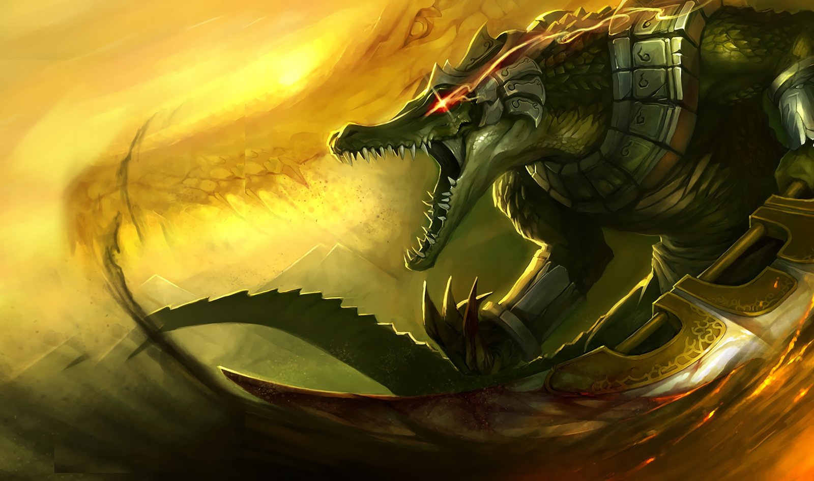 Classic Renekton Splash Art Old League of Legends Artwork Wallpaper lol