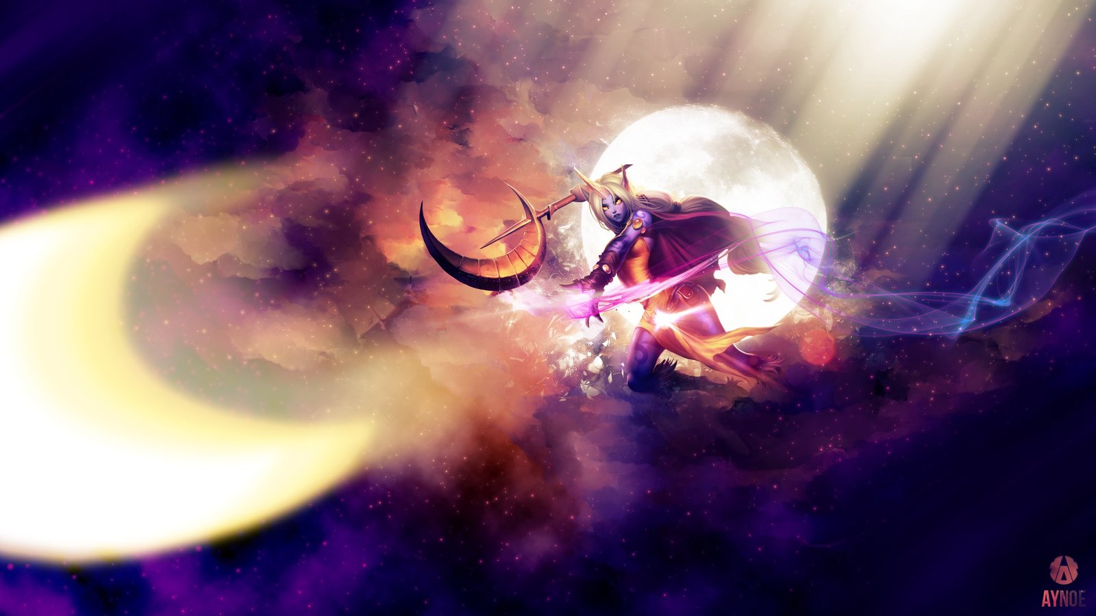 Soraka by Aynoe HD Wallpaper Fan Art Artwork League of Legends lol