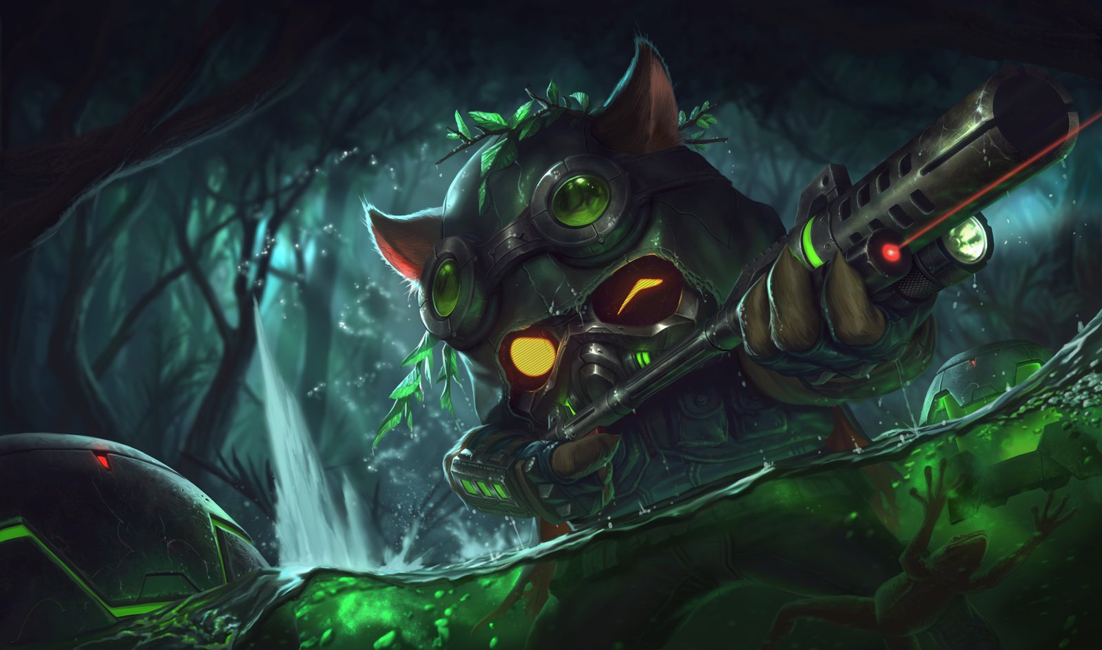 Omega Squad Teemo Splash Art 4k HD Wallpaper Official Artwork League of Legends lol