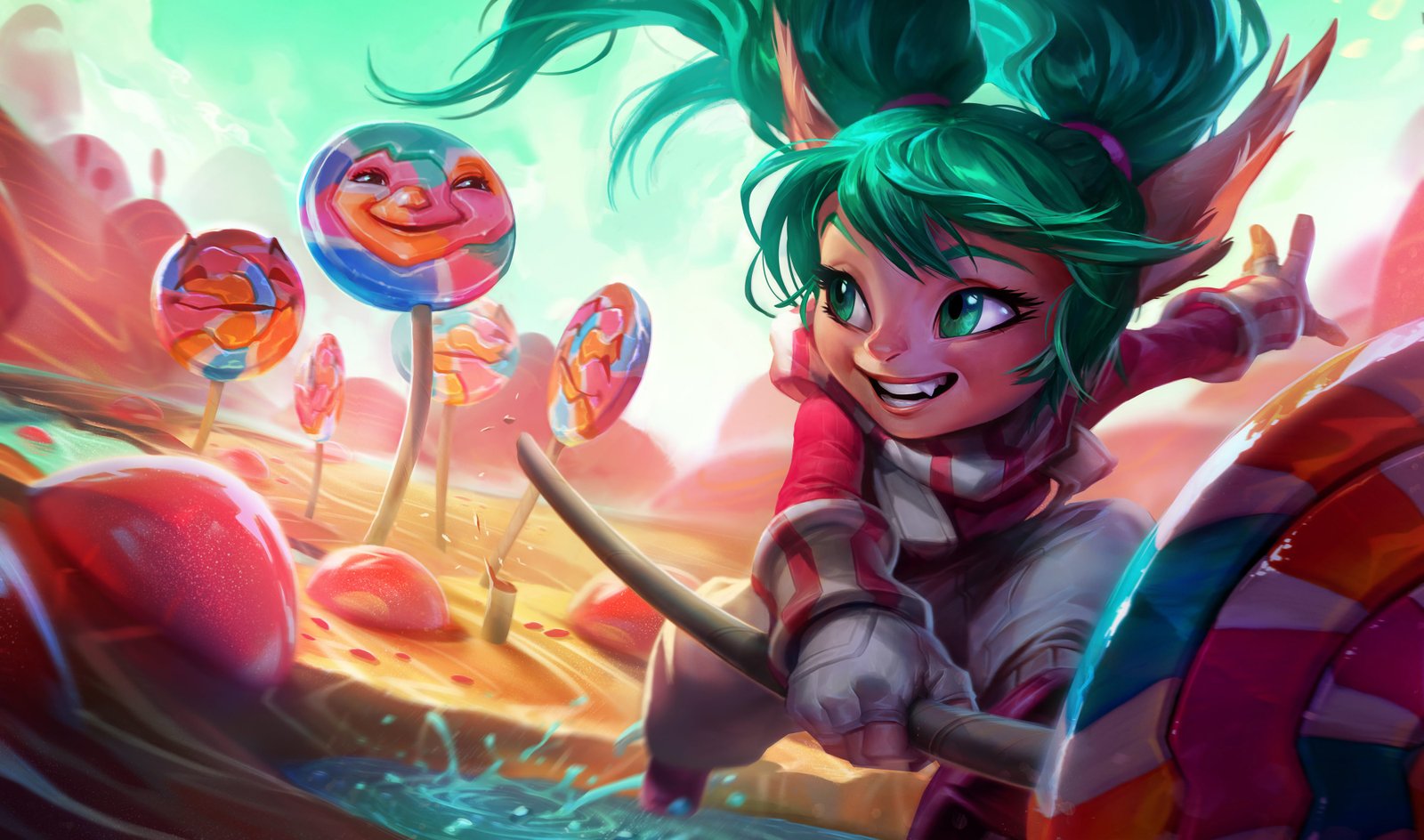 Lollipoppy Splash Art Update HD 4k Wallpaper Background Official Art Artwork League of Legends lol