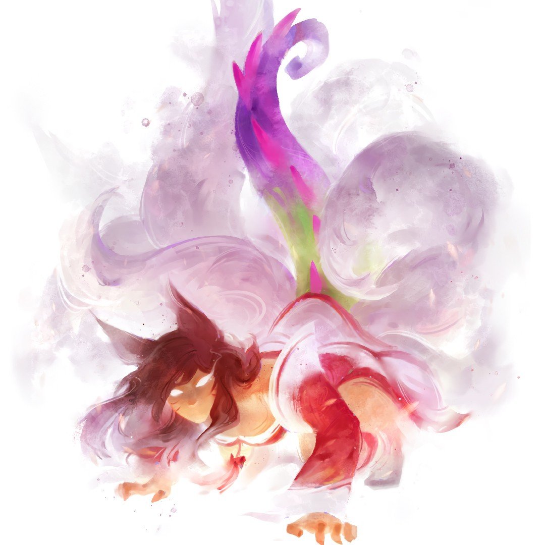 Colorful Mage Teaser (Ahri) HD Wallpaper Background Official Art Artwork League of Legends lol