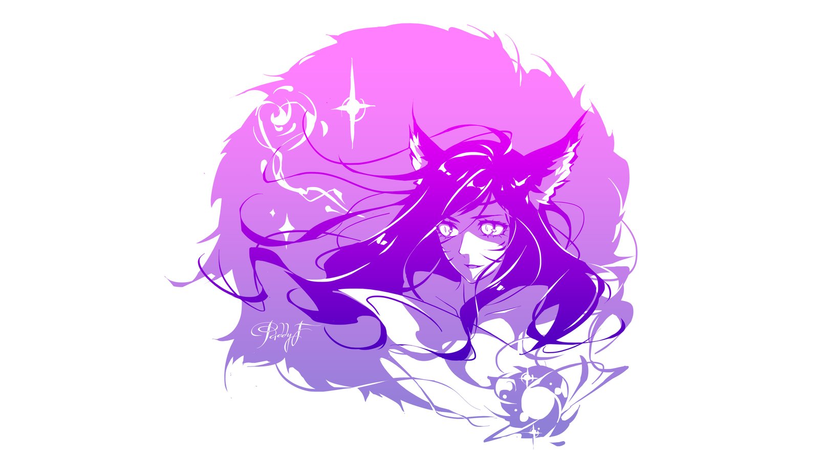 Ahri by Paddy-F HD 4k Wallpaper Background Fan Art Artwork League of Legends lol