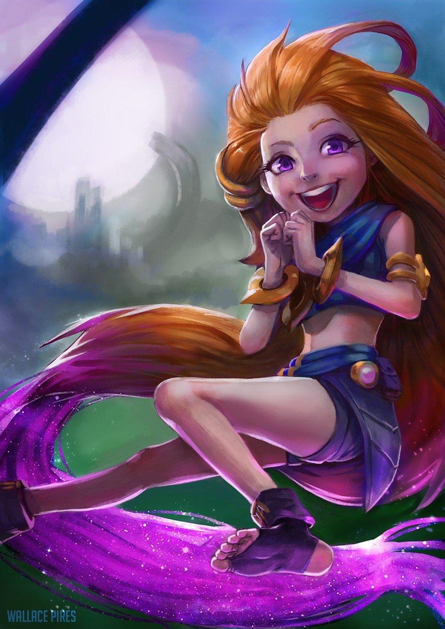 Zoe by SatsuiNoHado HD Wallpaper Background Fan Art Artwork League of Legends lol