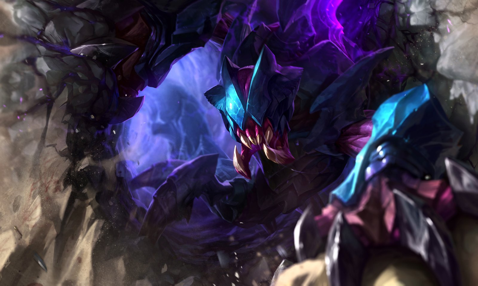 Classic Rek'Sai Splash Art 4k HD Wallpaper Official Artwork League of Legends lol